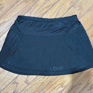 Lucky in Love Black Pleated Skirt XS